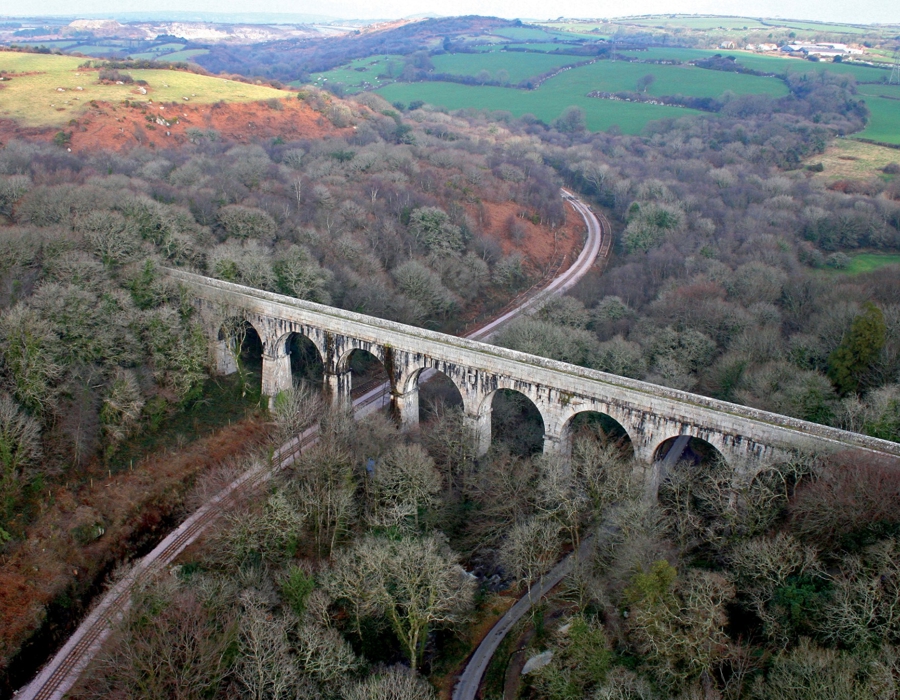 Luxulyan Valley, Treffry Viaduct Aerial